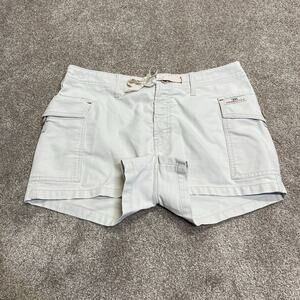 Y2K VTG 00s Low Rise Micro Mini A&F Utility Cargo Shorts M streetwear Drawstring